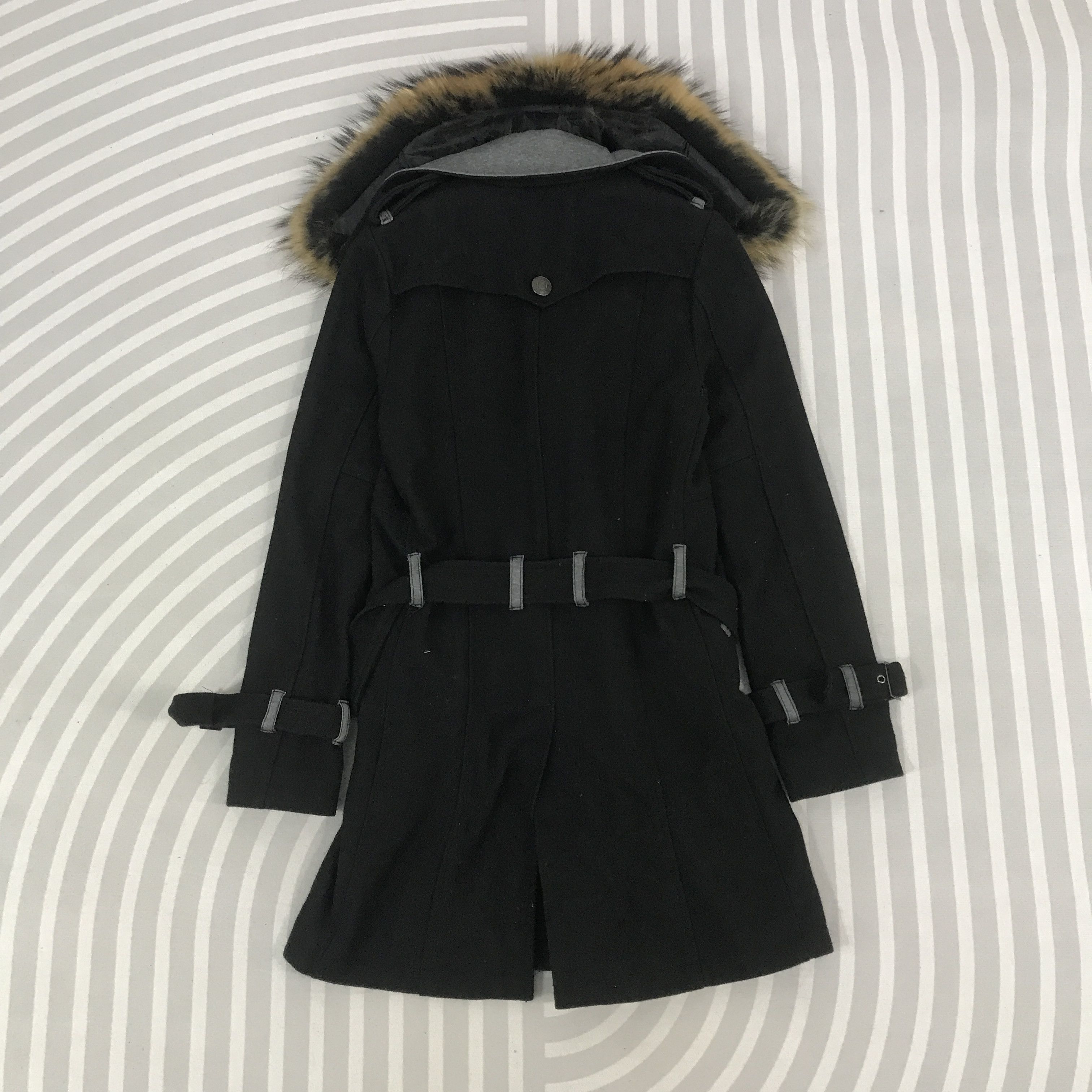 GOSTAR DE FUGA × Japanese Brand Vintage Fuga japan design wool long coat fur collar Jacket Size US S / EU 44-46 / 1 - 3 Thumbnail