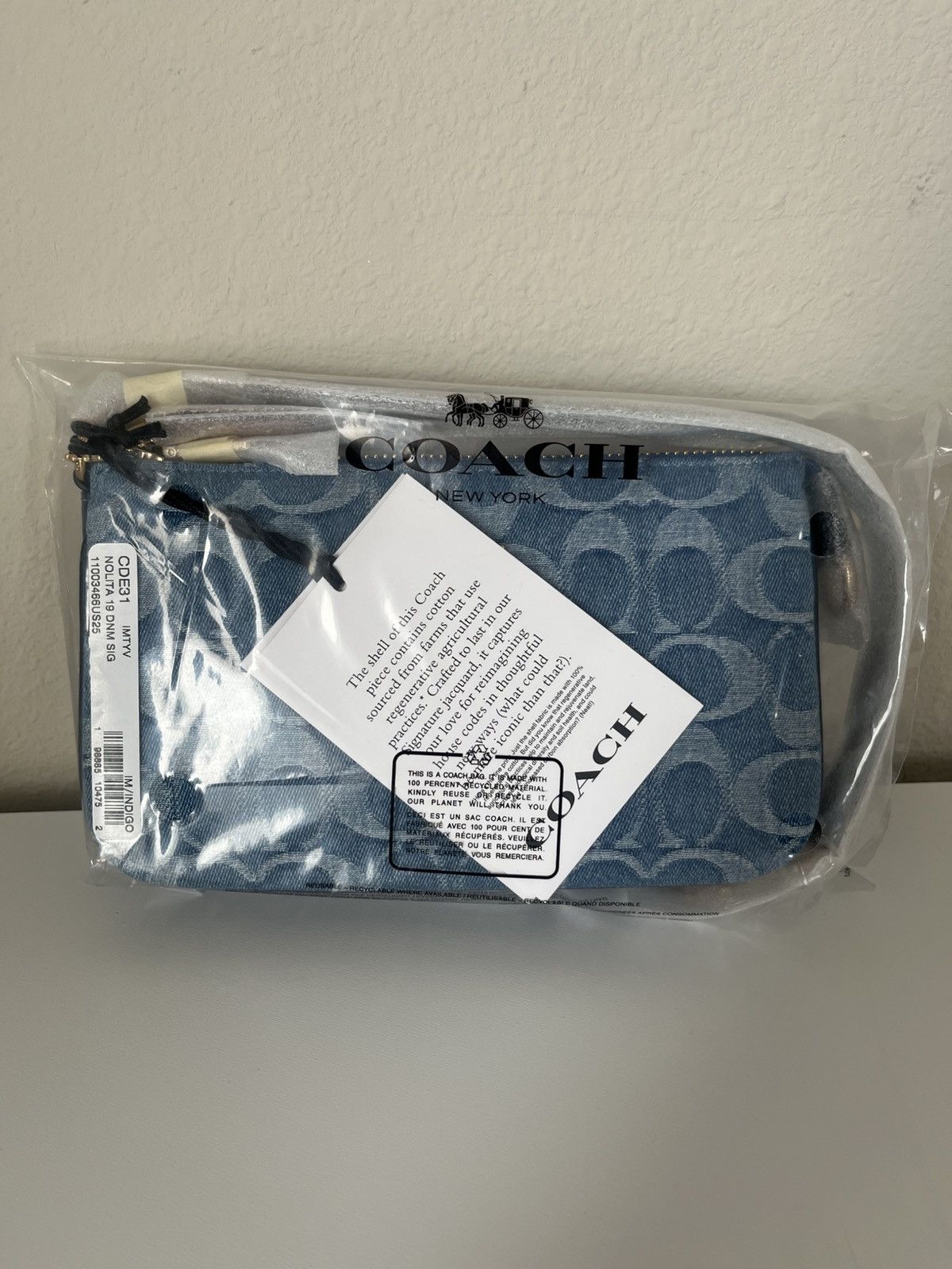 Coach Coach Nolita 19 In Signature Denim Size ONE SIZE - 12 Thumbnail