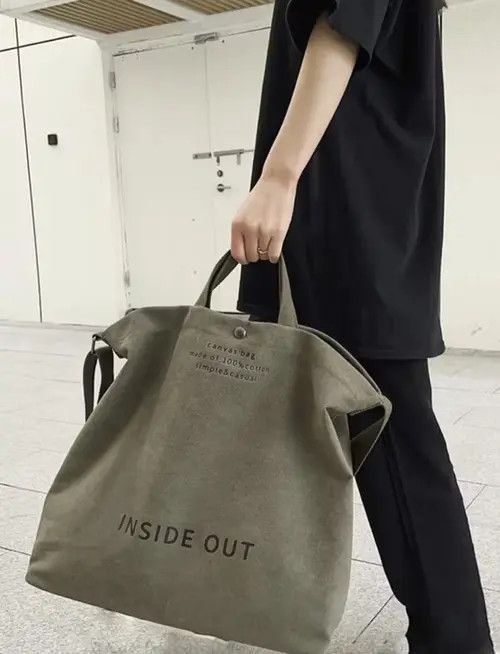 Japanese Brand Tote Bag Vintage Japanese Brand Canvas Shoulder Bag Size ONE SIZE - 3 Thumbnail