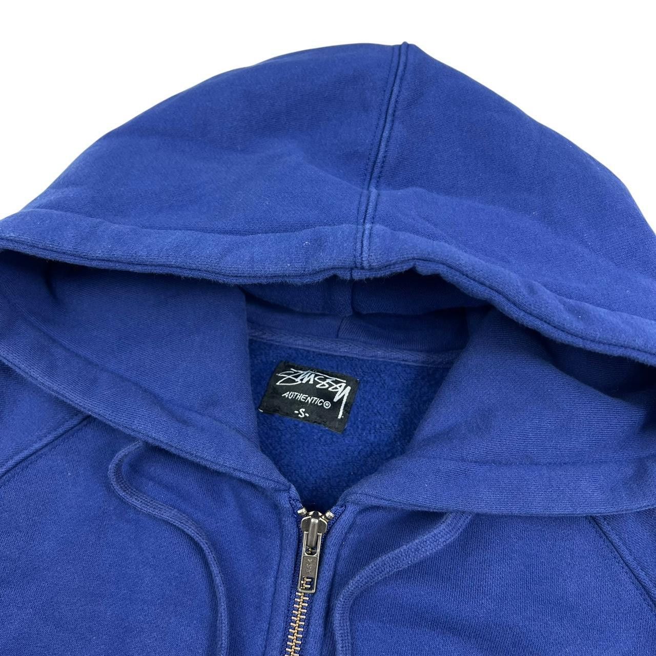 Stussy Vintage 2000s Stussy Blue Paisley Zip Up Hoodie - Small Size US S / EU 44-46 / 1 - 5 Thumbnail
