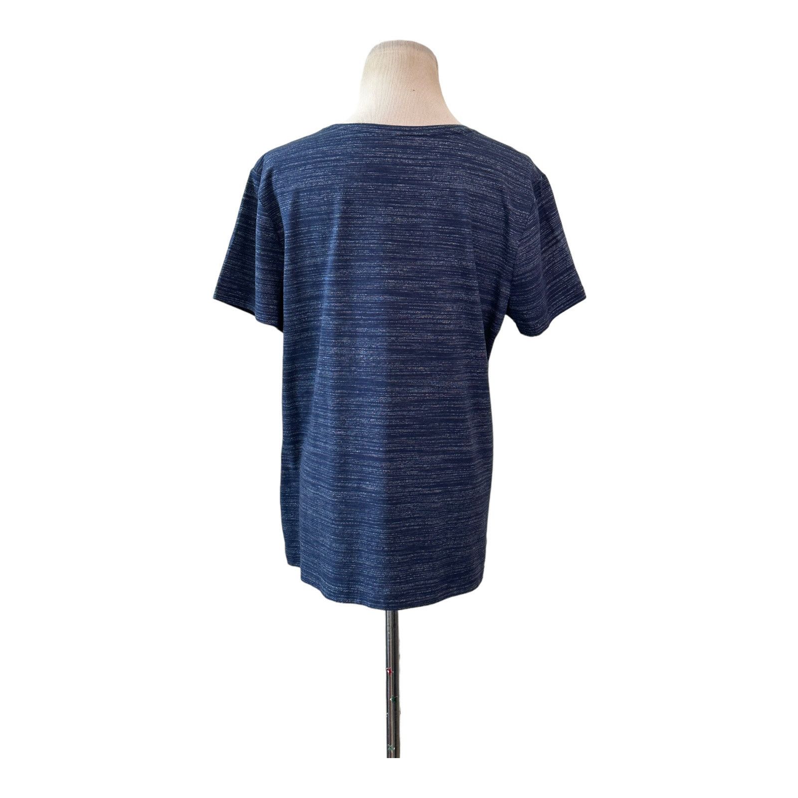 Croft & Barrow Croft & Barrow blue crew neck short sleeves t shirt size PL Size L / US 10 / IT 46 - 7 Thumbnail