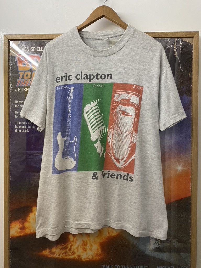 Vintage 1993 Vintage Eric Clapton and Friends Charity Concert Tee Size US L / EU 52-54 / 3 - 1 Thumbnail