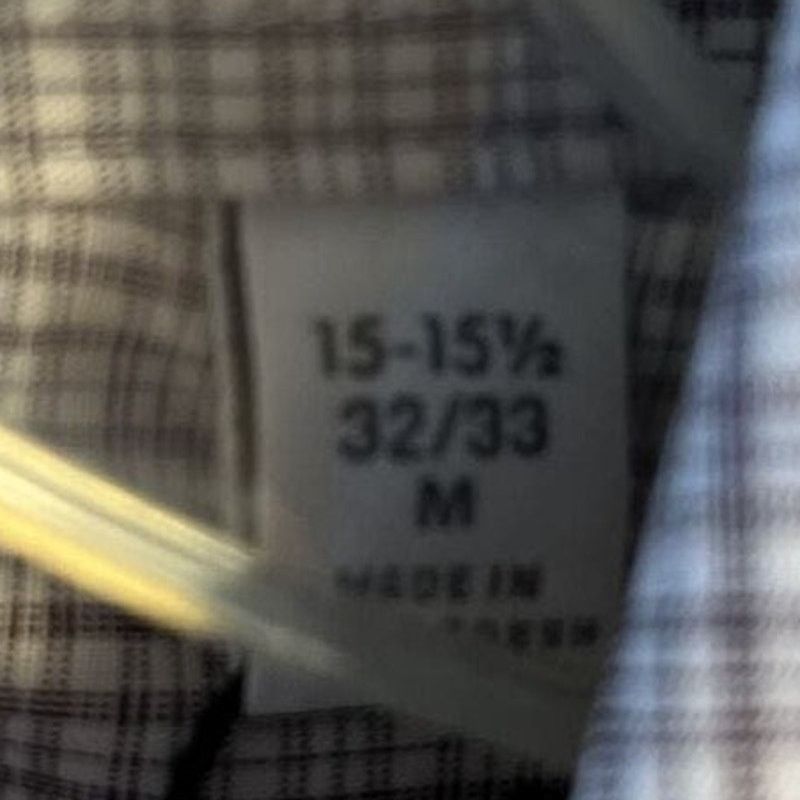 Calvin Klein Calvin Klein Men’s M 15-15.5 32-33 Brown Check Button Shirt Size US M / EU 48-50 / 2 - 3 Thumbnail