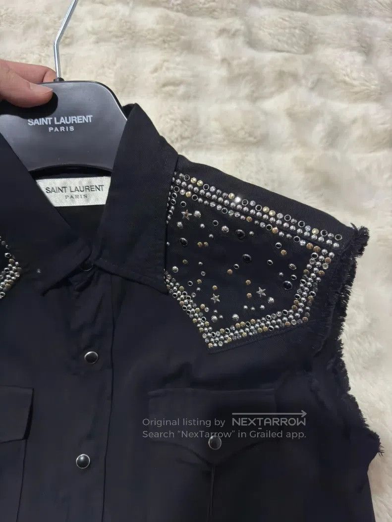 Saint Laurent Paris Saint Laurent Paris Sleeveless Shirt Vest i Size US S / EU 44-46 / 1 - 3 Thumbnail