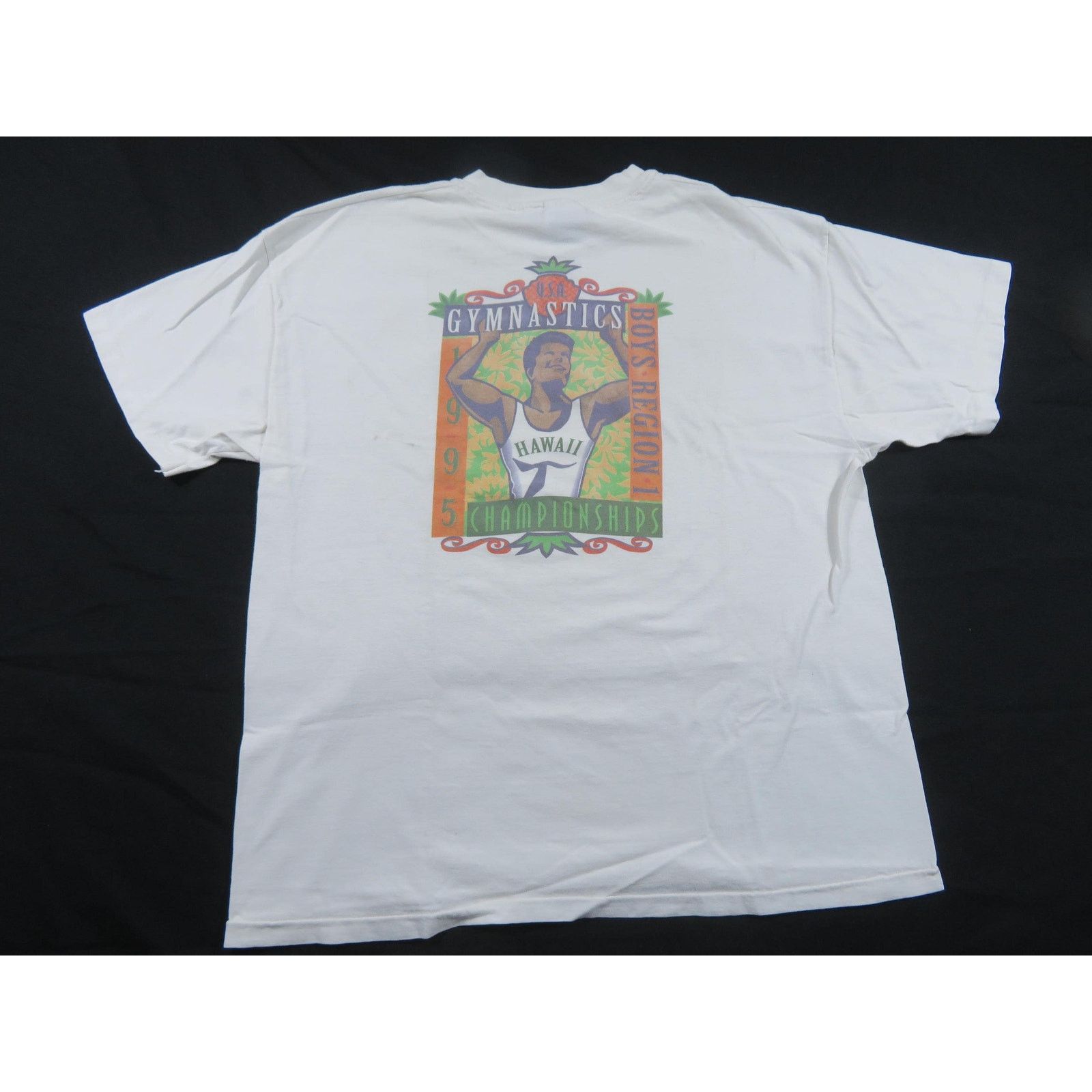 Hanes USA Gymnastics Championship 1995 T-Shirt Double-Sided Sz XL Size US XL / EU 56 / 4 - 1 Thumbnail