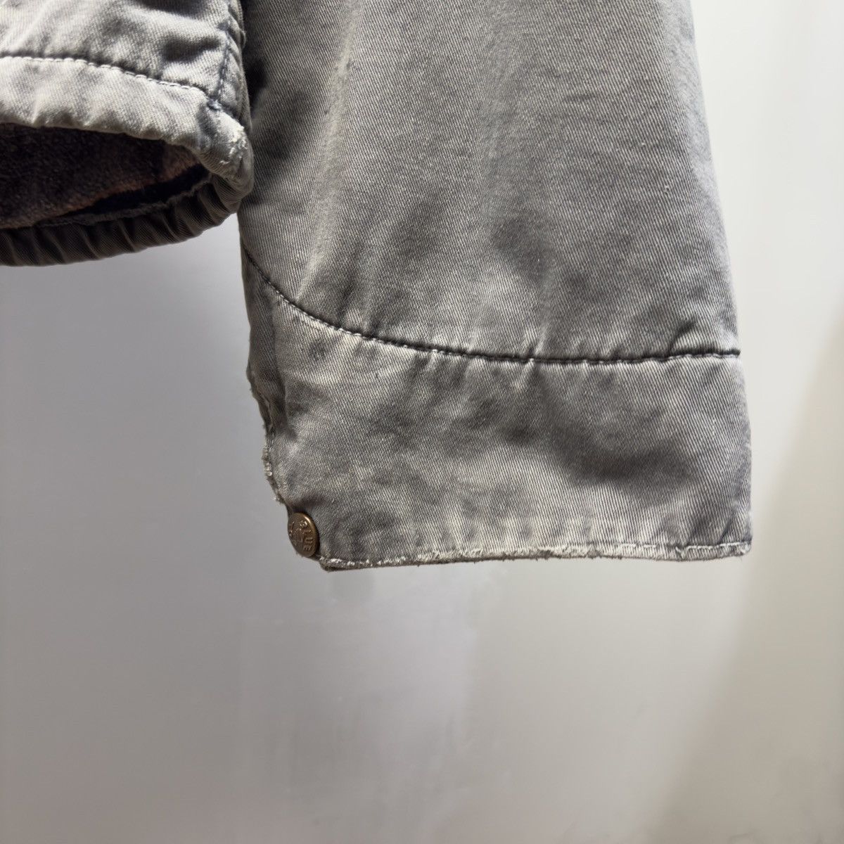 Vintage 50s 60s Thrashed Faded Distressed Work Jacket ERD Grunge Size US L / EU 52-54 / 3 - 12 Thumbnail