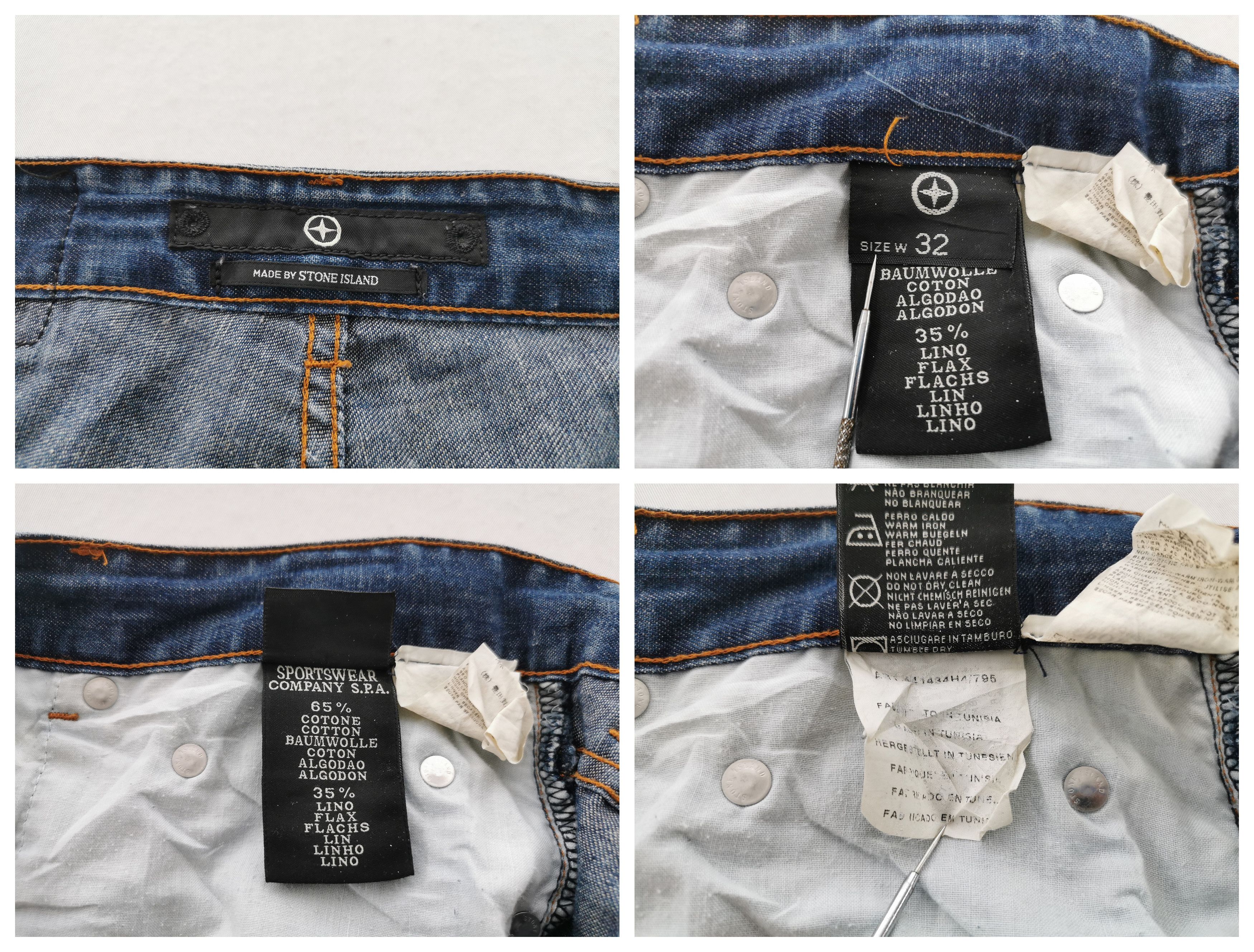 Stone Island Distressed Vintage Stone Island Denim Jeans Size 30 Size US 30 / EU 46 - 11 Thumbnail