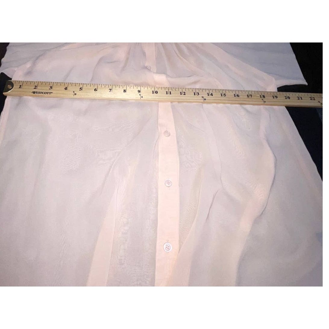 Victoria's Secret Victoria's Secret Pale Pink Sheer Blouse Size Small Size S / US 4 / IT 40 - 5 Thumbnail