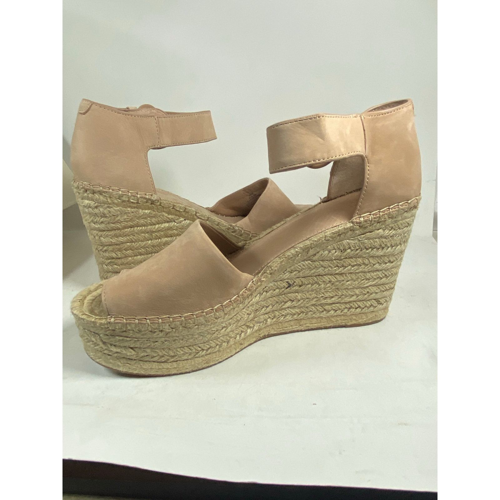 Marc Fisher Marc Fisher Alida Light Pink Suede Espadrille Wedge 9.5M Size US 9.5 / IT 39.5 - 6 Thumbnail