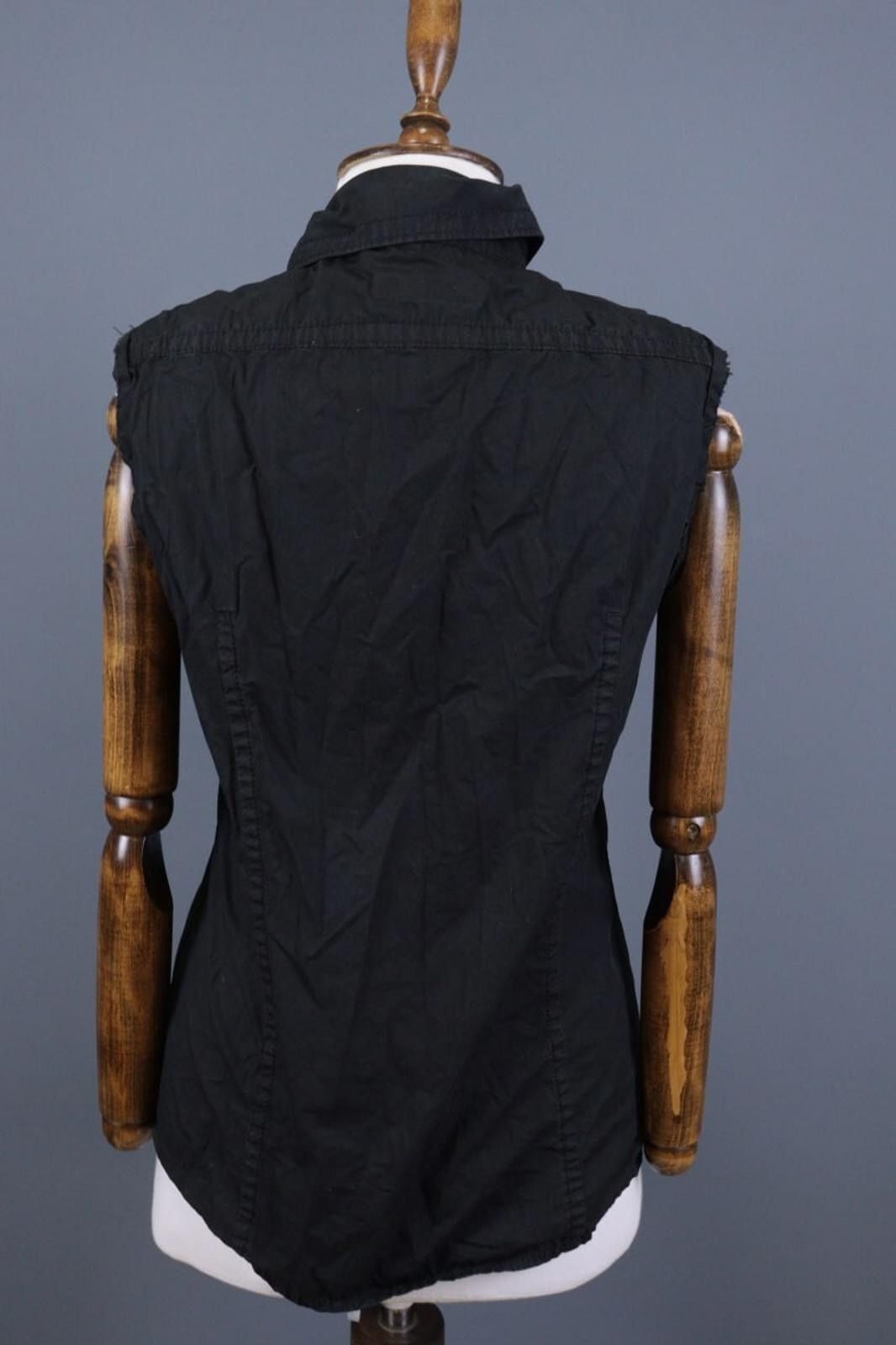 Dsquared2 Dsquared2 Black Button Down Sleeveless Blouse Shirt Size 50 Size M / US 6-8 / IT 42-44 - 9 Thumbnail