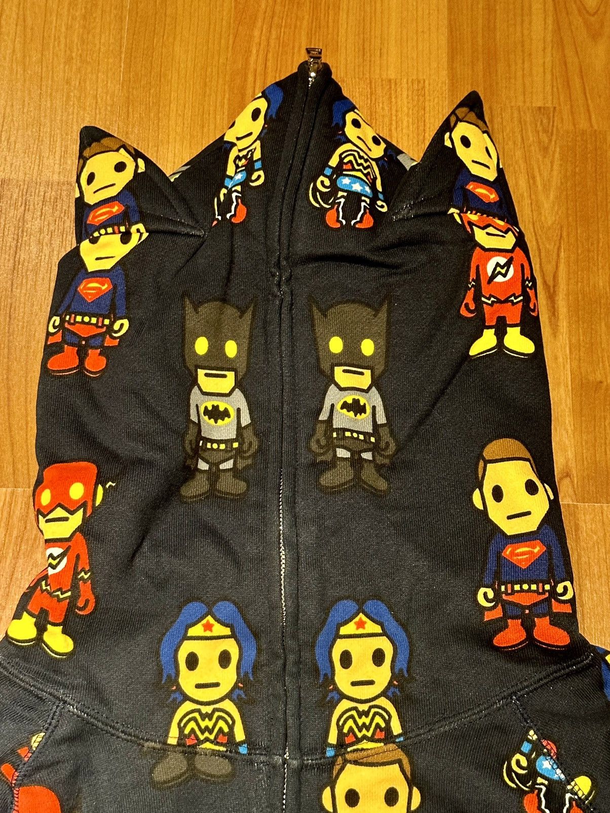 Bape × DC Comics Bape x DC Baby Milo Full Zip Hoodie Size US L / EU 52-54 / 3 - 3 Thumbnail