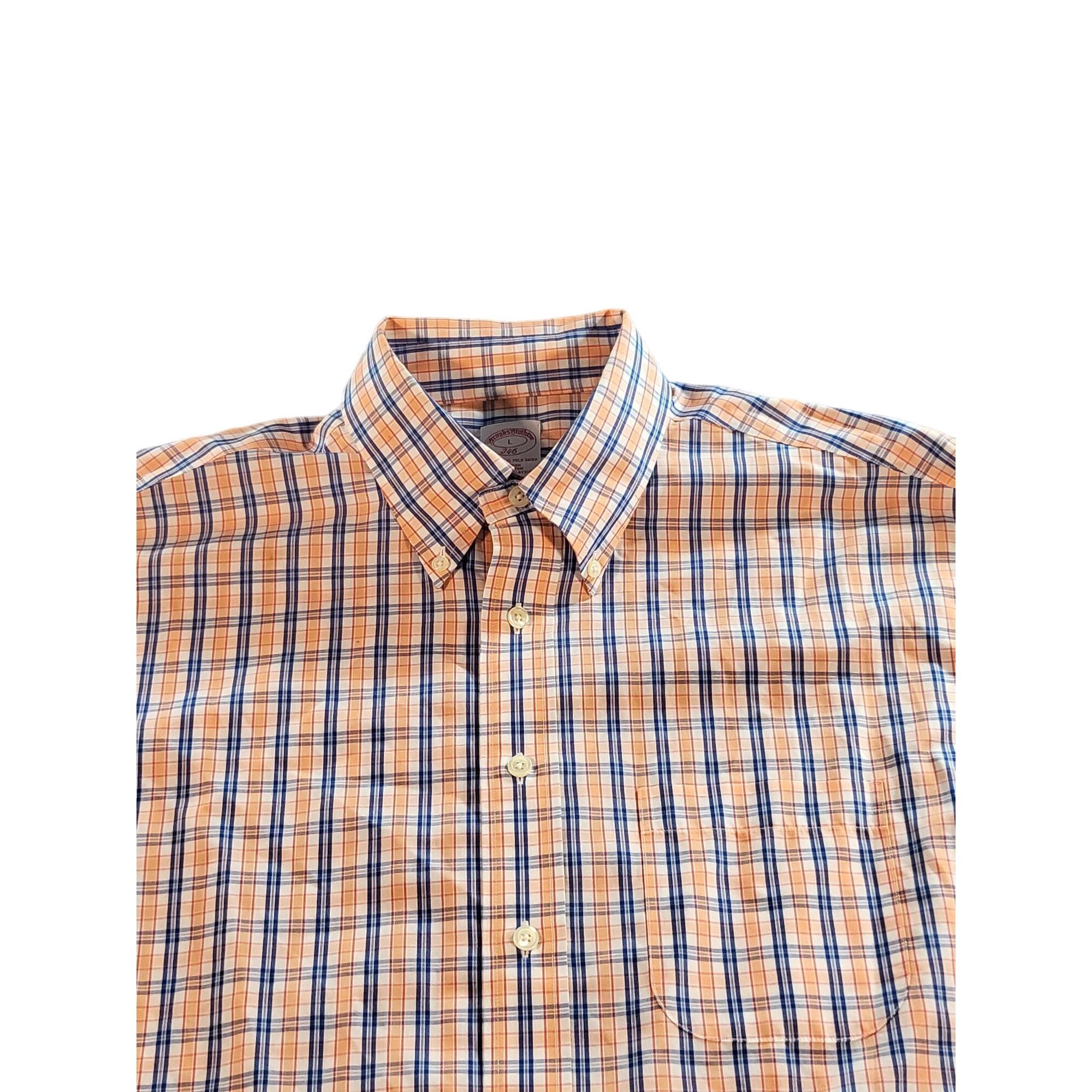 Brooks Brothers Brooks Brothers 346 Button Up Shirt Men Sz L Plaid Non Iron Size US L / EU 52-54 / 3 - 9 Thumbnail
