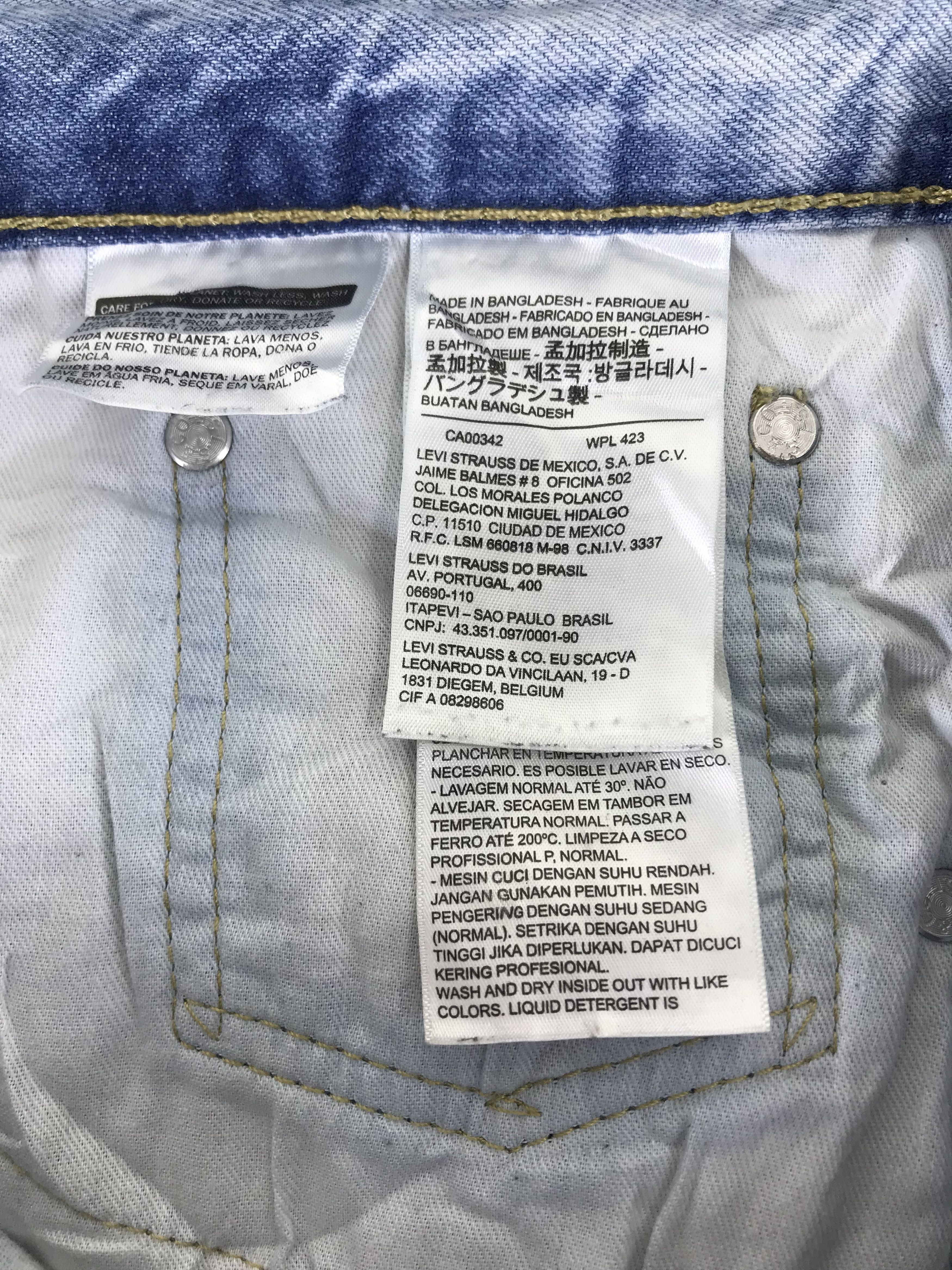 Levi's Vintage Levi's 569 Light Wash Baggy Short Jeans Size US 42 / EU 58 - 6 Thumbnail