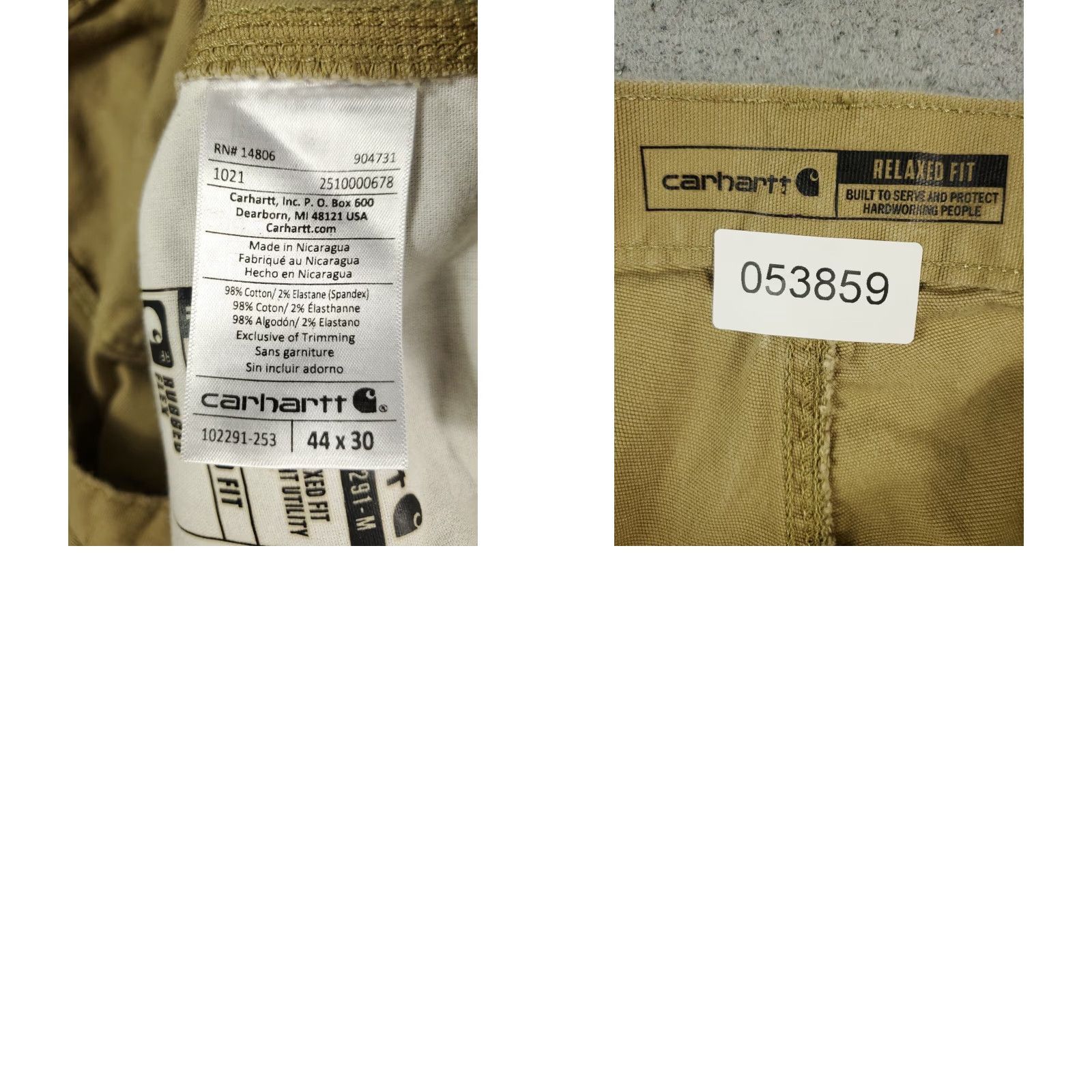 Carhartt Carhartt Utility Chino Pants Mens 44x30 Beige Relaxed Fit Cotton Trousers Size US 44 / EU 60 - 8 Thumbnail