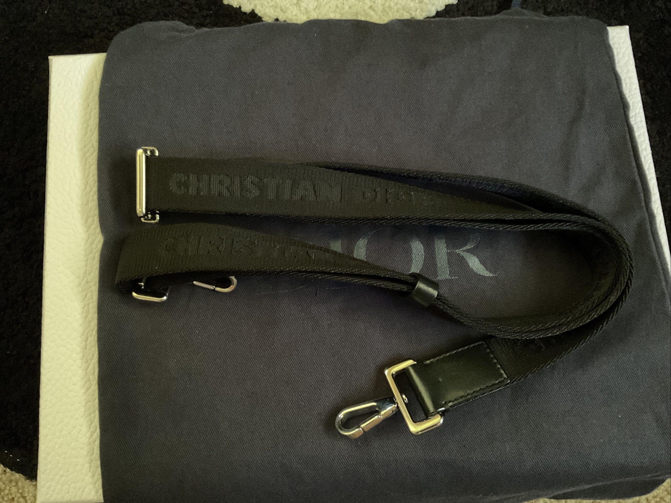 Dior Dior Double Zip Crossbody Pouch Oblique Galaxy Leather Size ONE SIZE - 7 Thumbnail