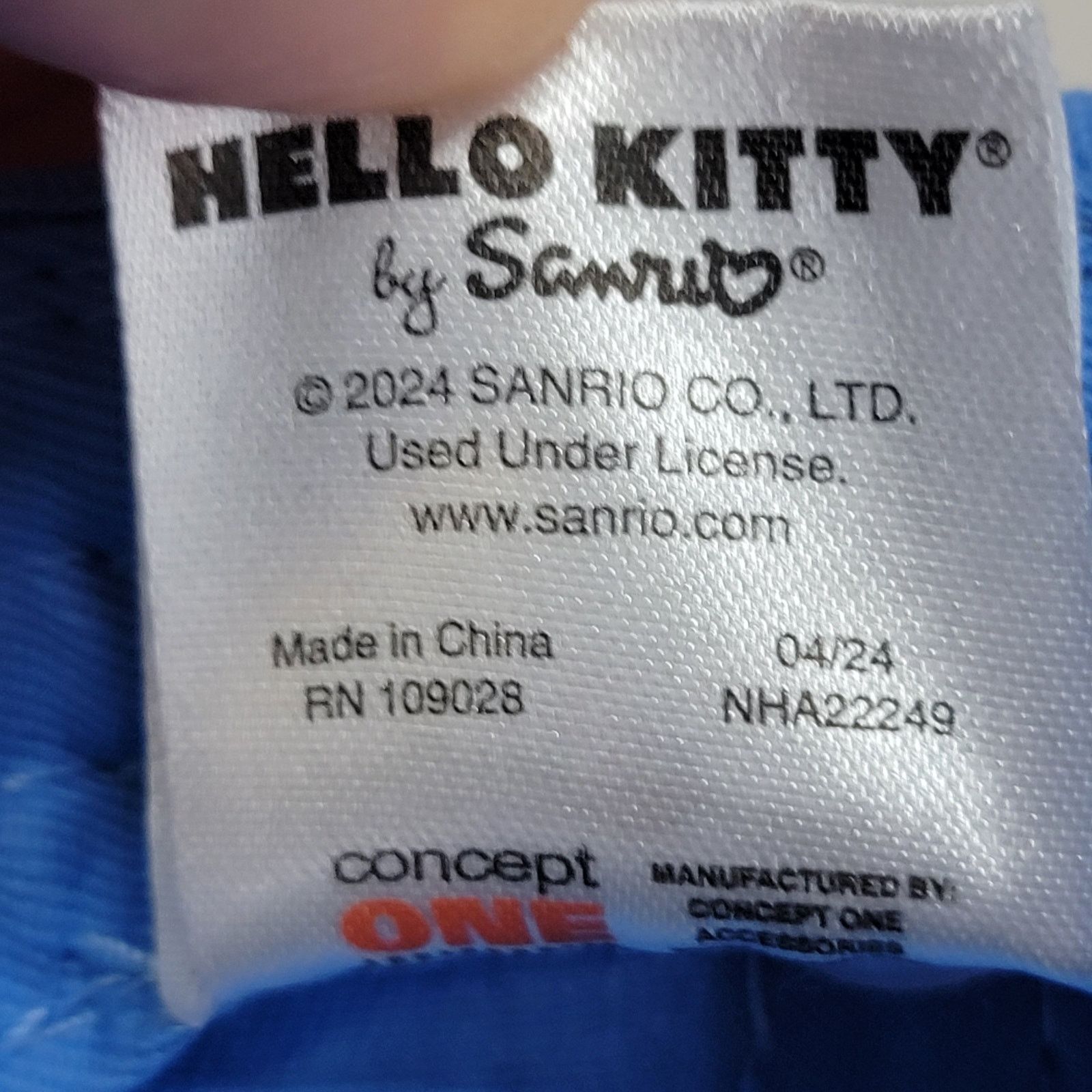 Other Hello Kitty Adjustable Blue Adult Ballcap Pink "H" Size ONE SIZE - 8 Thumbnail