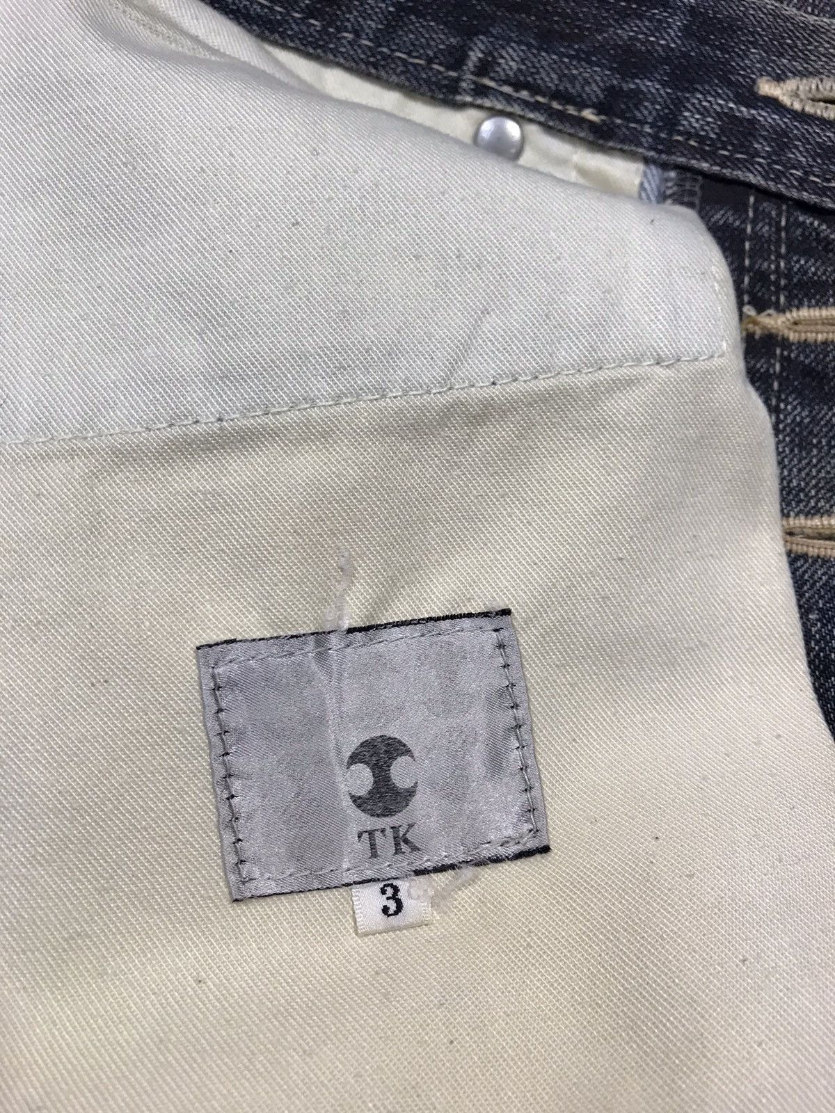 Japanese Brand TK Takeo Kikuchi Black Denim Slim Fit Buttonfly Size US 32 / EU 48 - 8 Thumbnail