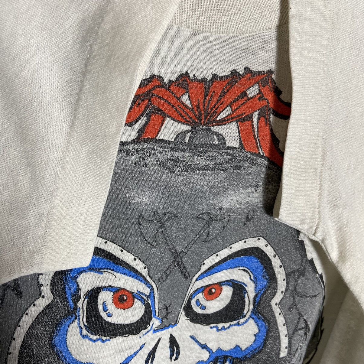 Band Tees × Vintage Vintage 80s Reap The Weak Skull T-Shirt Size US M / EU 48-50 / 2 - 4 Thumbnail