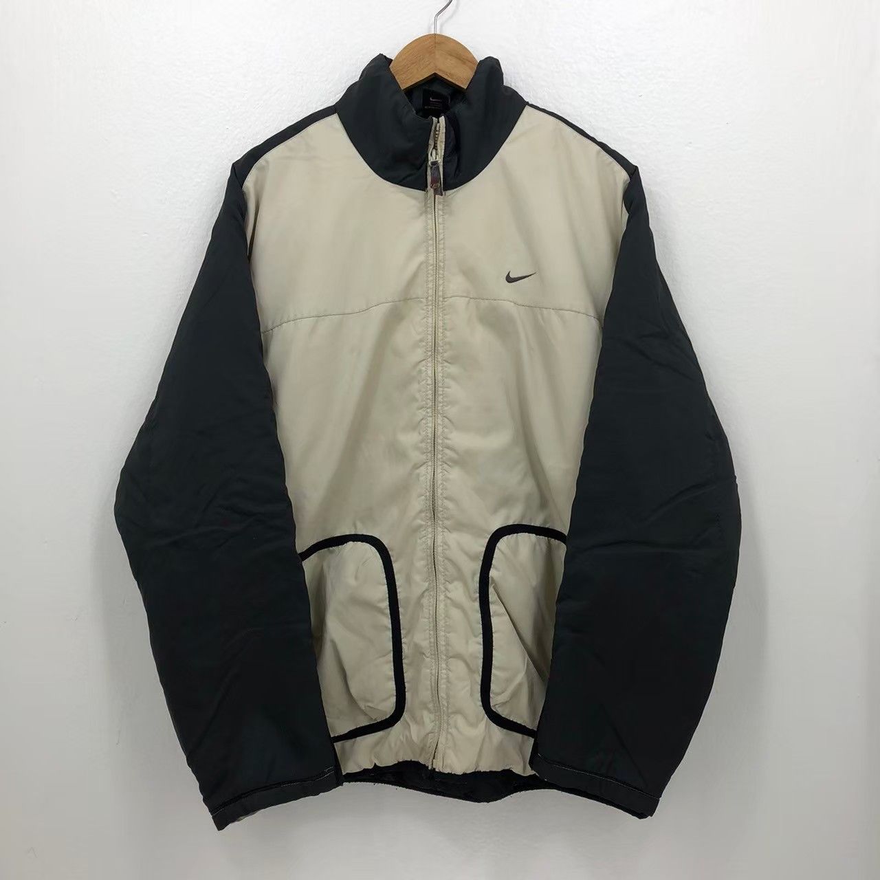 Nike × Vintage Vintage NIKE Primaloft Jacket Two Tone Mini Swoosh BN Size US M / EU 48-50 / 2 - 1 Thumbnail
