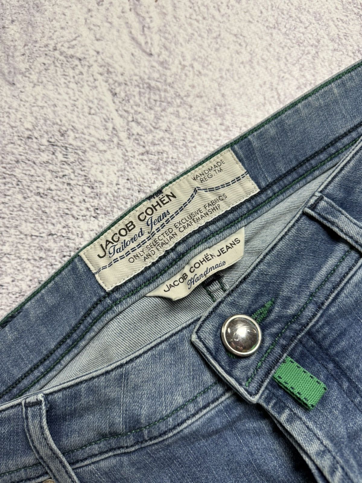 Jacob Cohen Jacob Cohen Jeans Italian Designer Handmade Denim Pants Rare Size US 36 / EU 52 - 15 Thumbnail