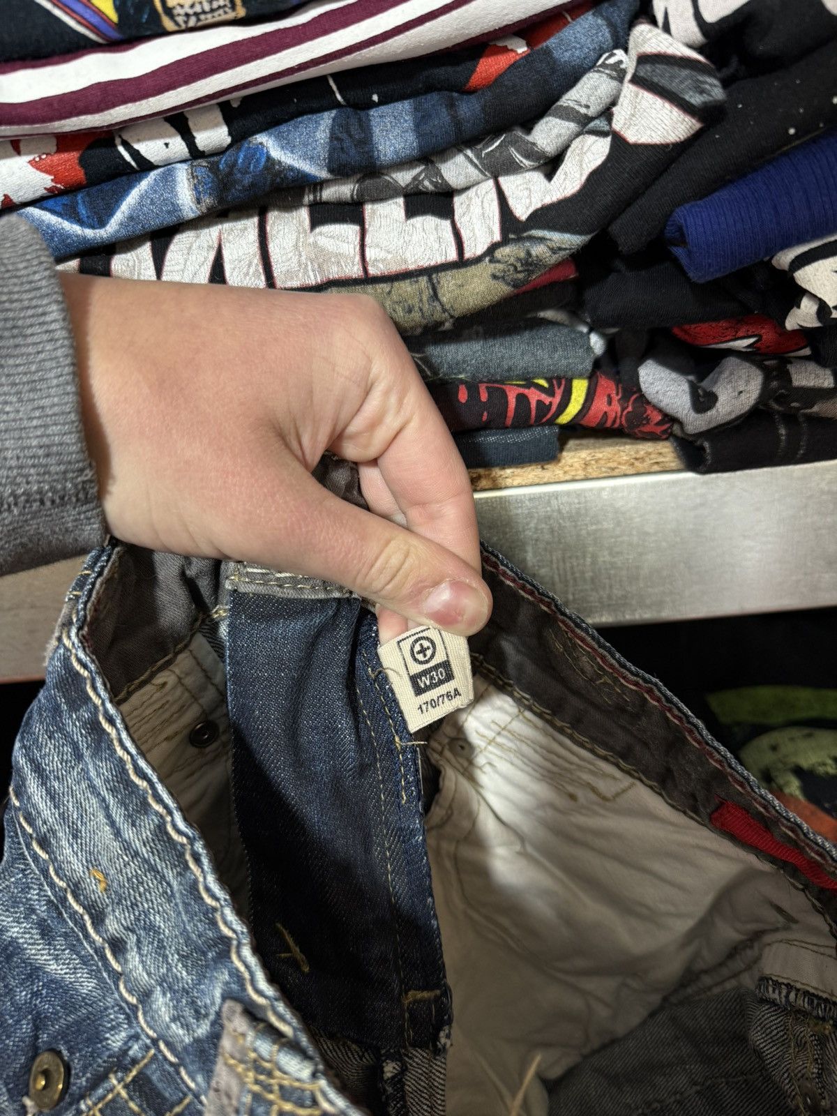 Japanese Brand Vintage Avant Garde Tough Jeansmith 3D Jeans Archive Y2K Size US 30 / EU 46 - 14 Thumbnail