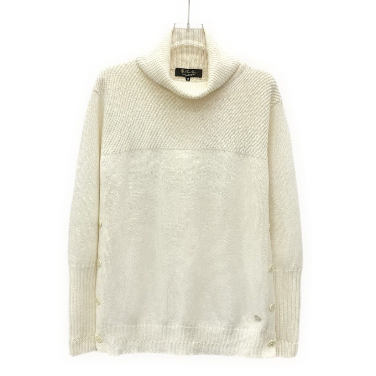 Loro Piana Loro Piana Beige Cashmere Long Sleeve Knit Sweater K26WX Size M / US 6-8 / IT 42-44 - 1 Thumbnail