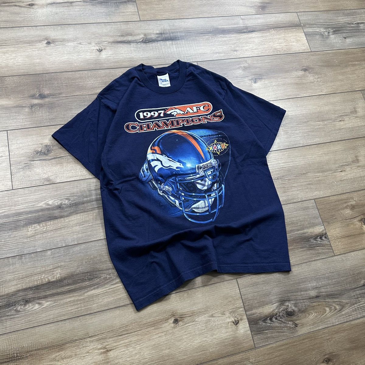 NFL 1997 Pro Player Denver Broncos AFC Champions Graphic Tee Size US L / EU 52-54 / 3 - 2 Thumbnail