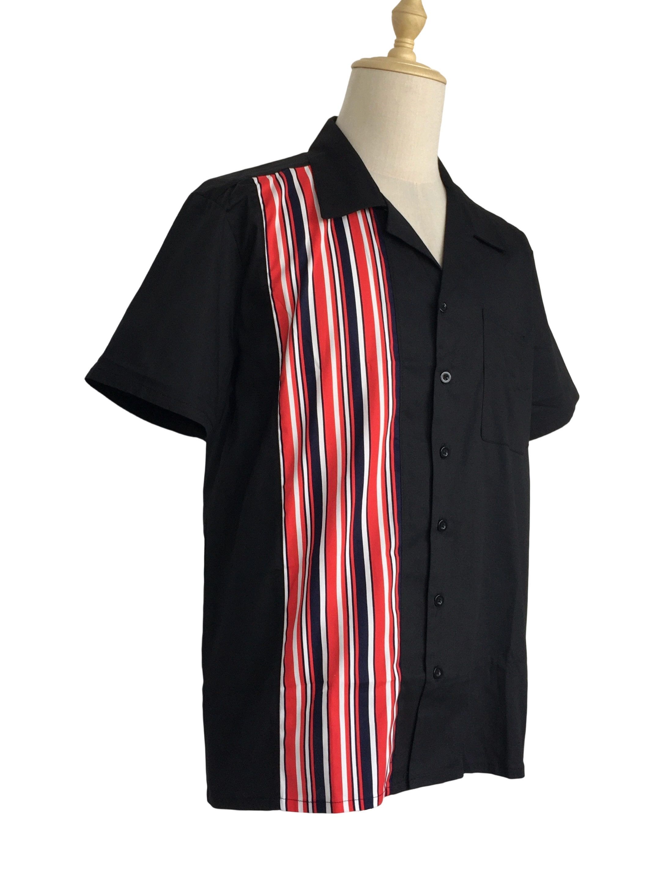 Other Black Casual Shirts Striped Panel Mens Shirts Size US XXL / EU 58 / 5 - 2 Thumbnail