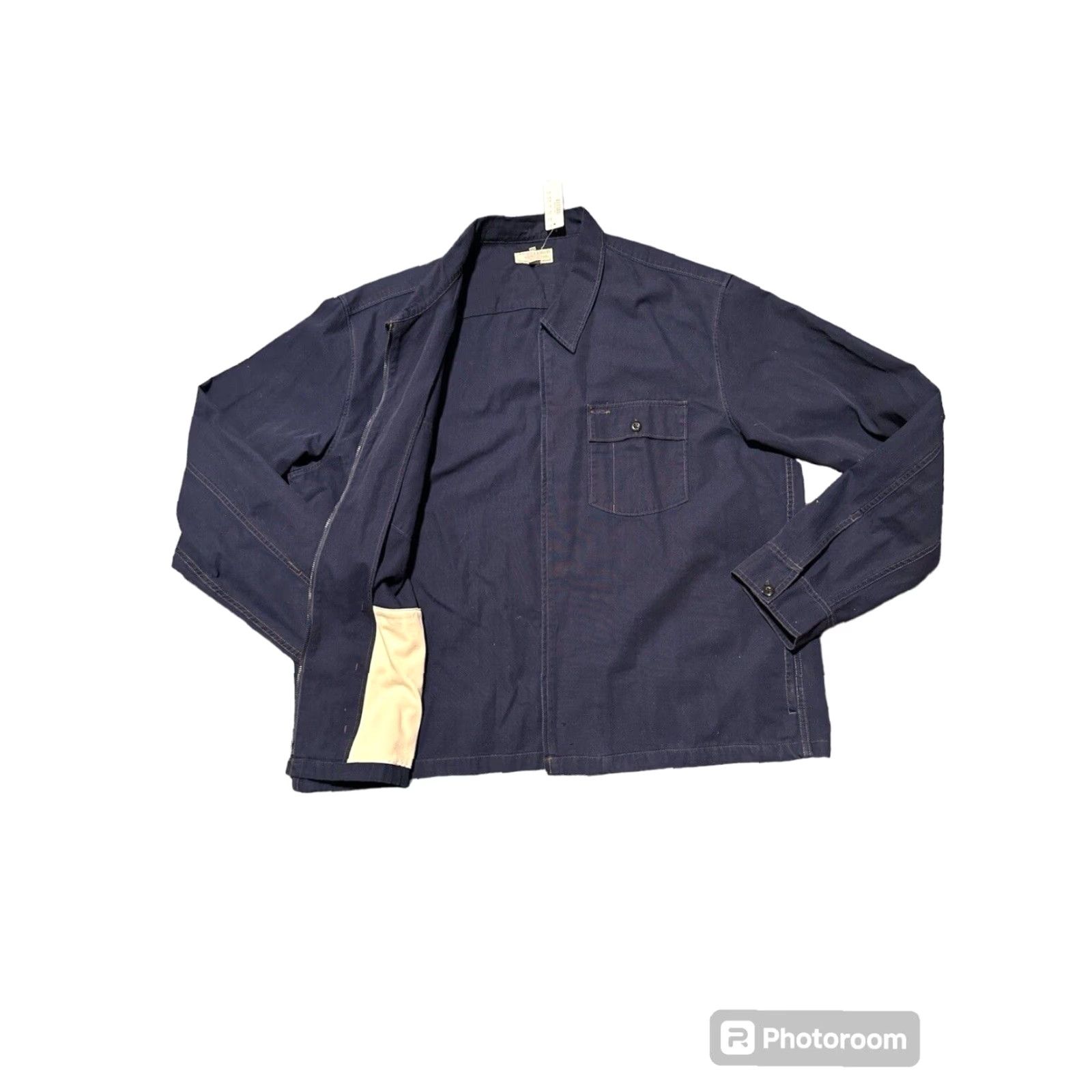 Wallace & Barnes WALLACE & BARNES MEN'S CANVAS FULL ZIP WORKSHIRT JACKET BLUE SZ XXL New W/ Tags Size US XXL / EU 58 / 5 - 2 Thumbnail