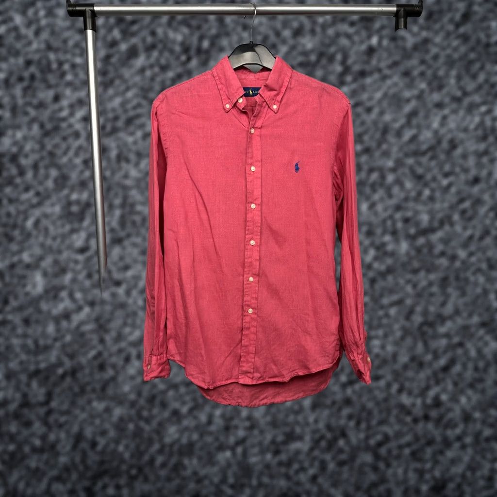 Polo Ralph Lauren Polo Ralph Lauren Mens LINEN Long Sleeve Shirt S Pink - Shirt, Polo, Linen, Button-Up, Mens, Solid, Size S, Pink, Linen, 90s-? Size US S / EU 44-46 / 1 - 1 Thumbnail