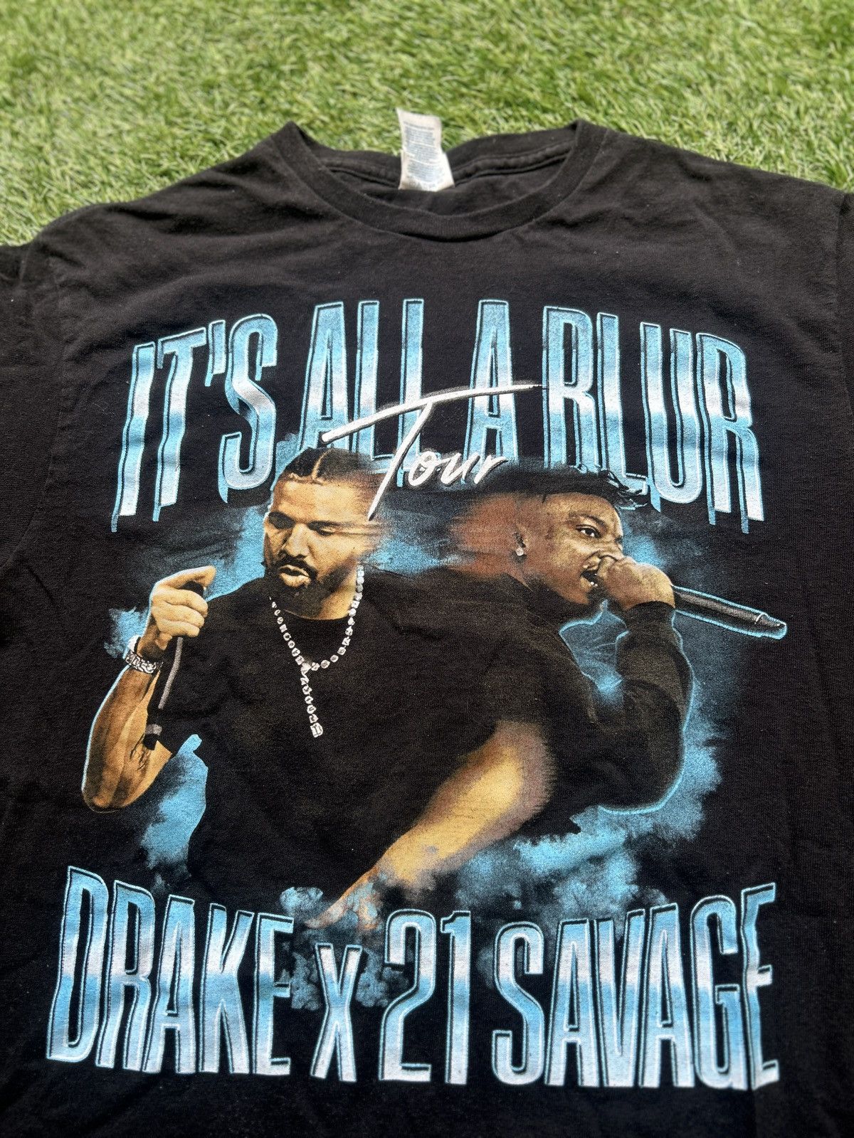 Rap Tees Drake x 21 Savage It’s All A Blur Tour T-Shirt Size US M / EU 48-50 / 2 - 2 Thumbnail