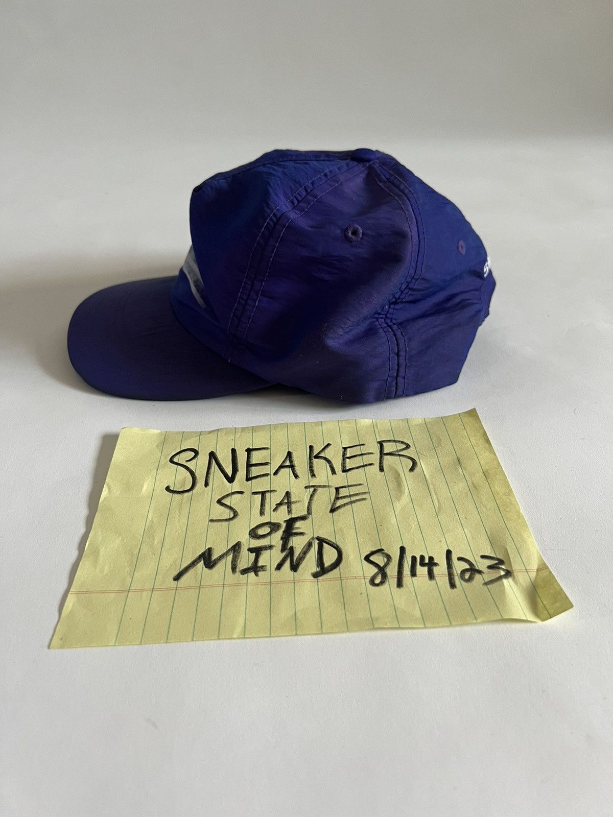 Supreme × Vintage PURPLE Supreme Motion Logo Hat iridescent 5 panel SS16 Size ONE SIZE - 4 Thumbnail