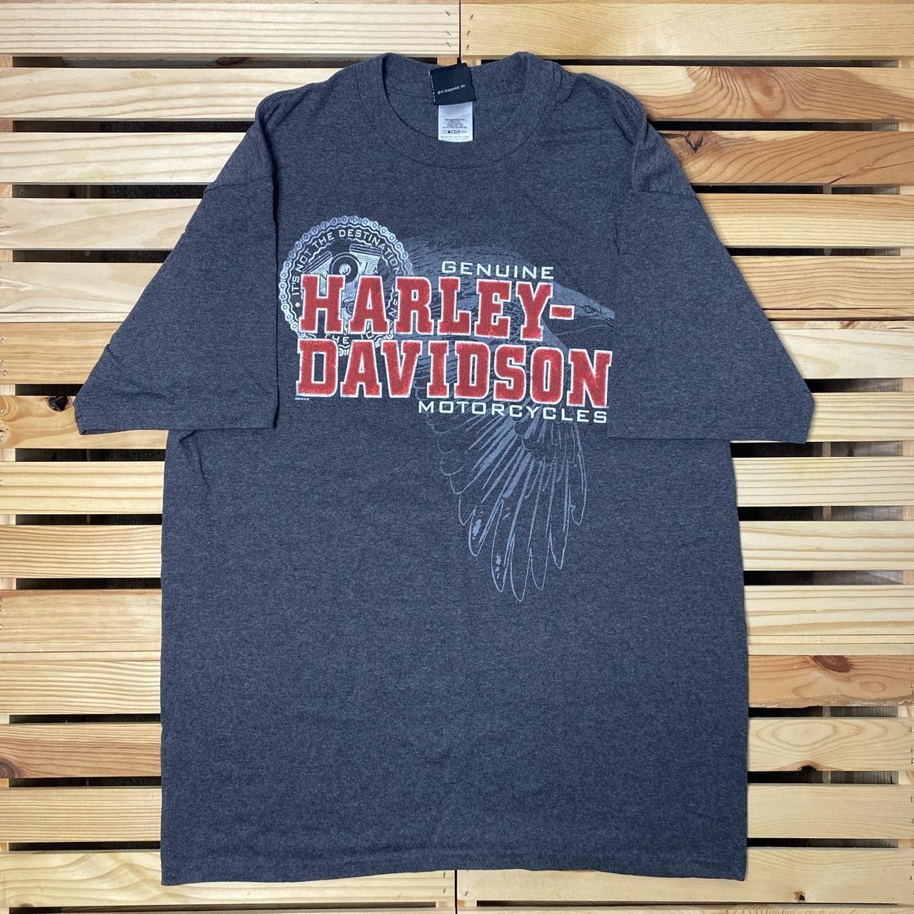 Harley Davidson Harley Davidson Beaumont, TX 2010 Gray Biker Tee Size XL Size US XL / EU 56 / 4 - 1 Thumbnail