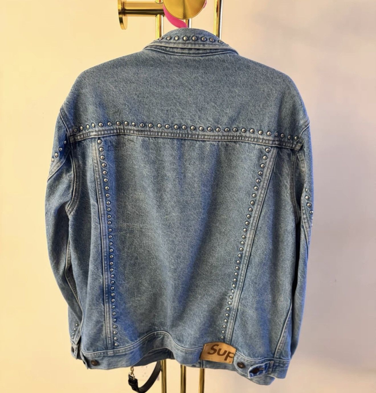 Supreme Supreme 17ss studded denim Trucker jacket blue Size US L / EU 52-54 / 3 - 2 Thumbnail
