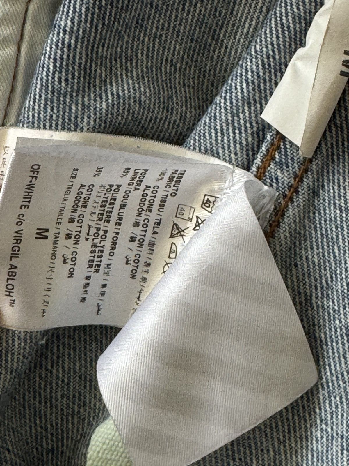 Off-White Off-White spray paint denim jacket Virgil Abloh 2017 Size US M / EU 48-50 / 2 - 5 Thumbnail