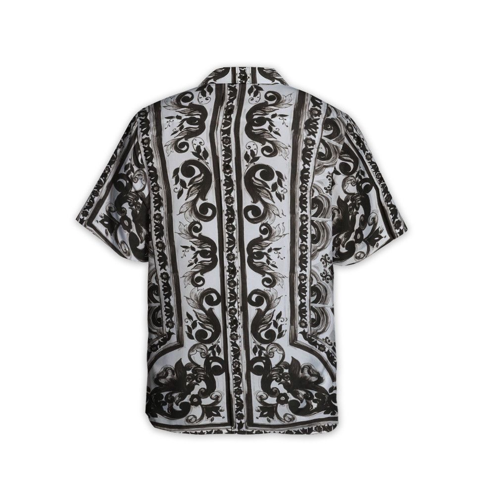 Designer Majolica-Print Poplin Martini Shirt Size US M / EU 48-50 / 2 - 4 Thumbnail