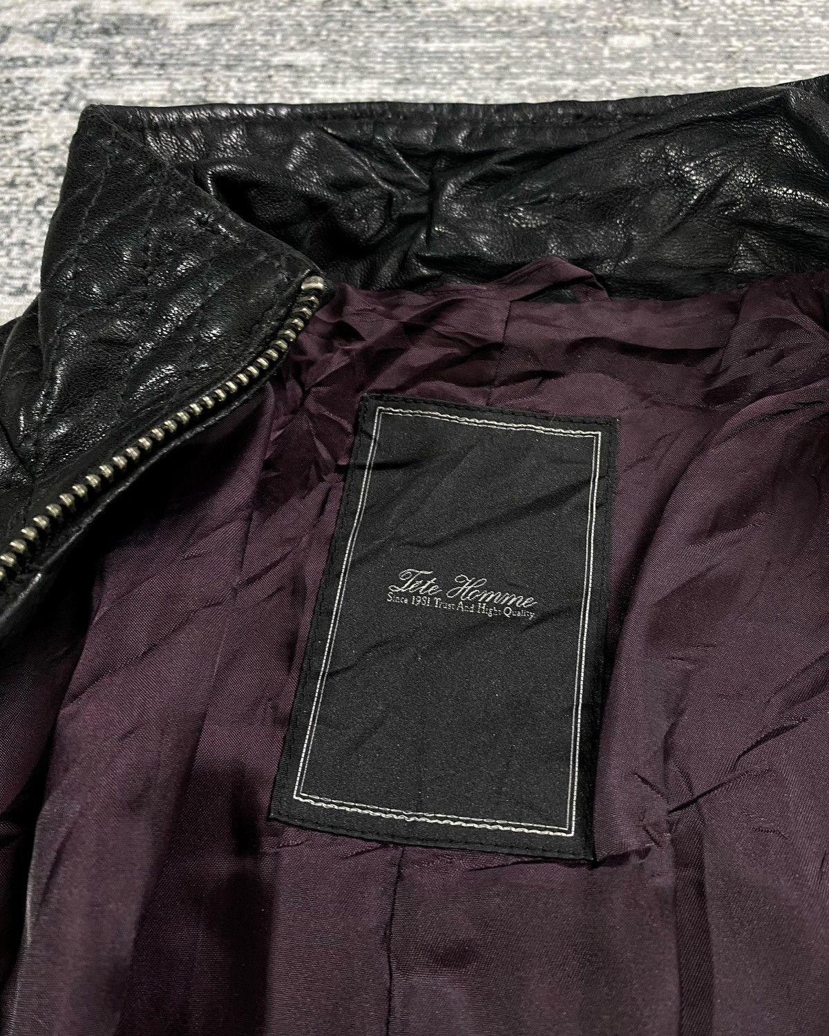 Issey Miyake Archive Tete Homme Hysteric Asymmetric Lamb Skin Lgb Ifsix Size US M / EU 48-50 / 2 - 10 Thumbnail