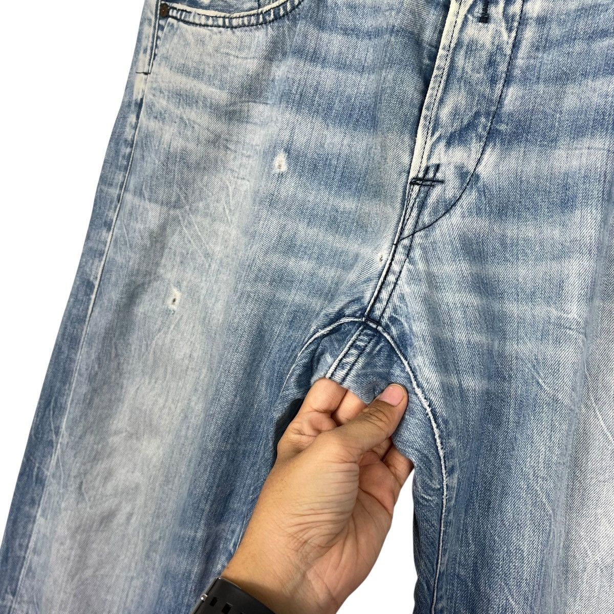 Replay Replay Distressed Zipper Fly Jeans W 36 Size US 36 / EU 52 - 13 Thumbnail