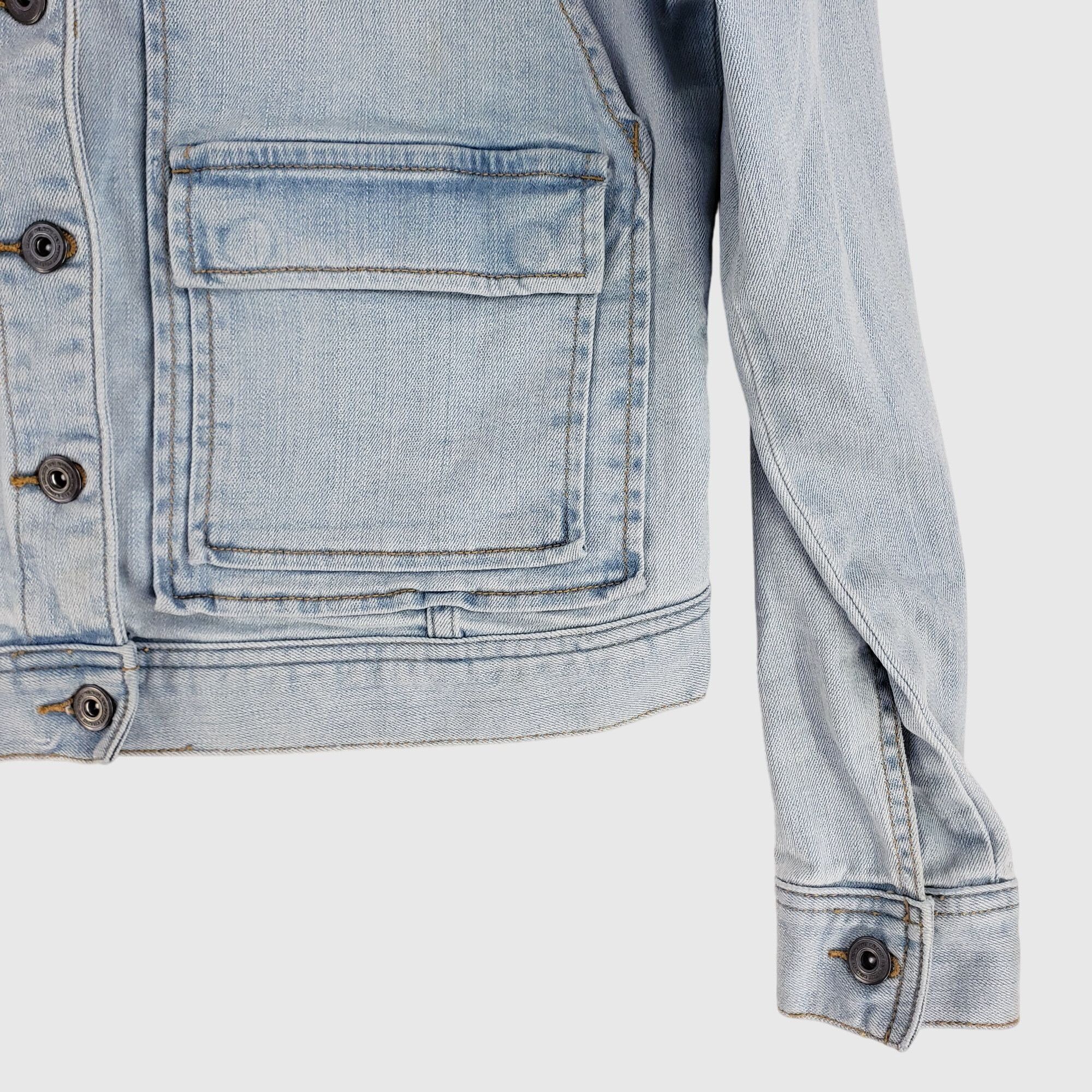 Melrose Melrose and Market Womens Light Wash Denim Jacket Classic Fi Size M / US 6-8 / IT 42-44 - 4 Thumbnail