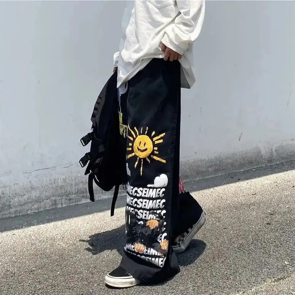 Japanese Brand Graffiti Y2k Oversized Jeans Size US 32 / EU 48 - 5 Thumbnail