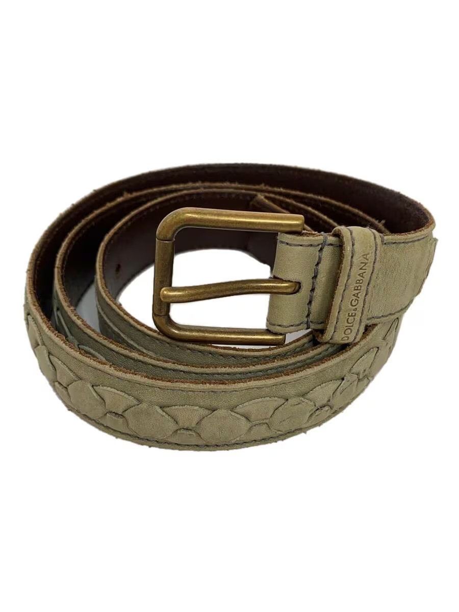 Dolce & Gabbana Cable Pattern Leather Belt Size ONE SIZE - 1 Thumbnail