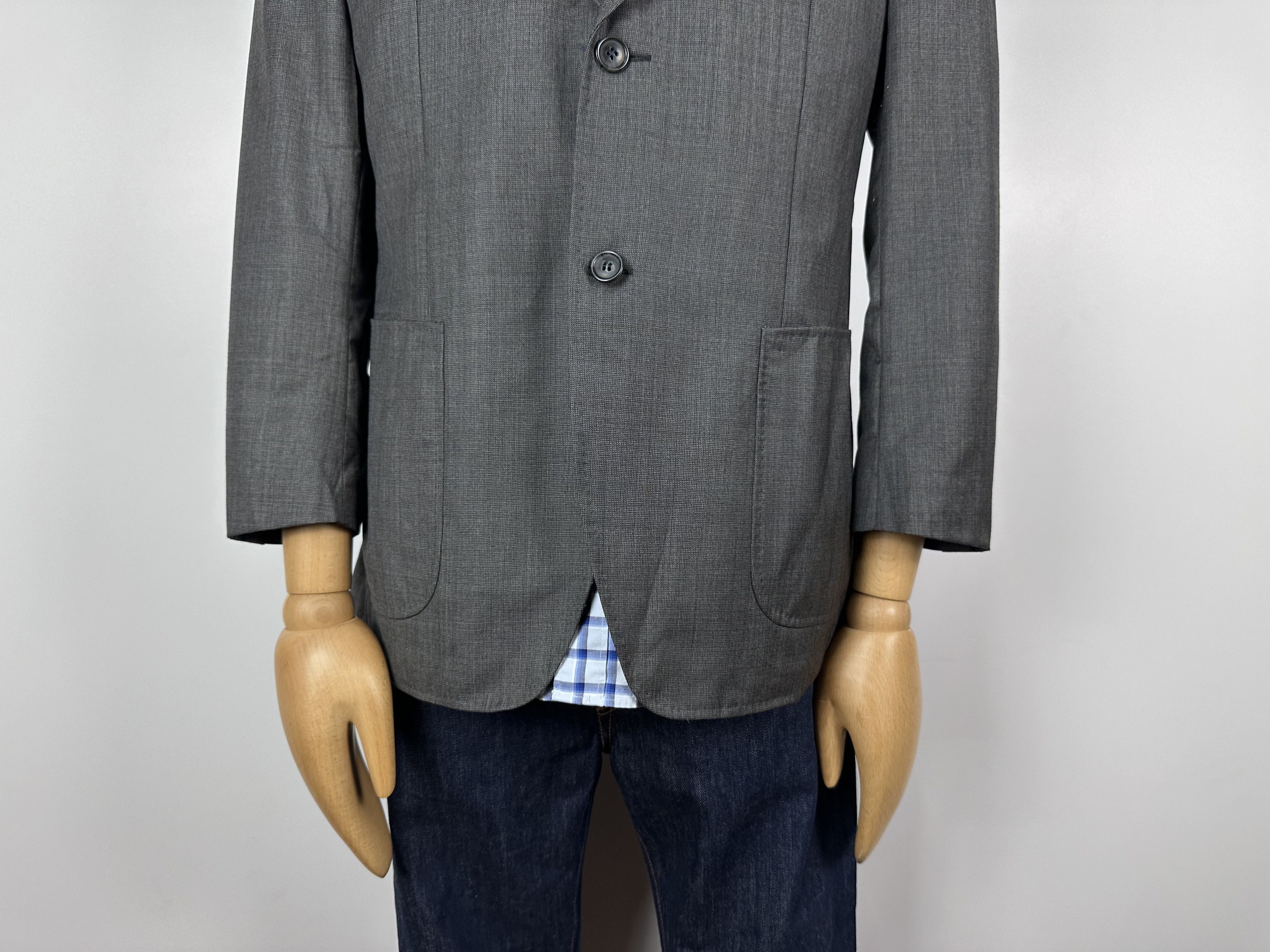 Grailed × Suitsupply Suitsupply Unlined 110s Wool Blazer Gray Mens 1QR3A0 Sz 38S Size 38S - 4 Thumbnail