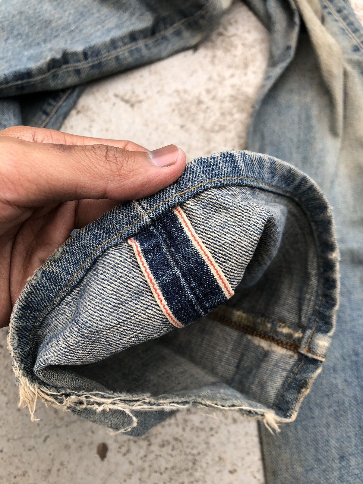 Edwin RUSTY DIRTY WIDE LEG SELVEDGE JEANS BY EDWIN Size US 31 - 4 Thumbnail