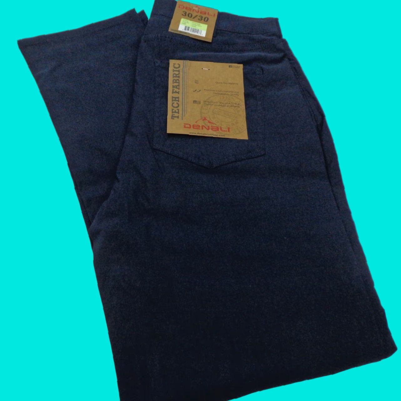 Vintage DENALI Dark Navy Blue Tech Fabric Stretch Pants NWT 30/30 MSRP 4 Denim? Wait - ensure no new info. Size US 30 / EU 46 - 1 Thumbnail