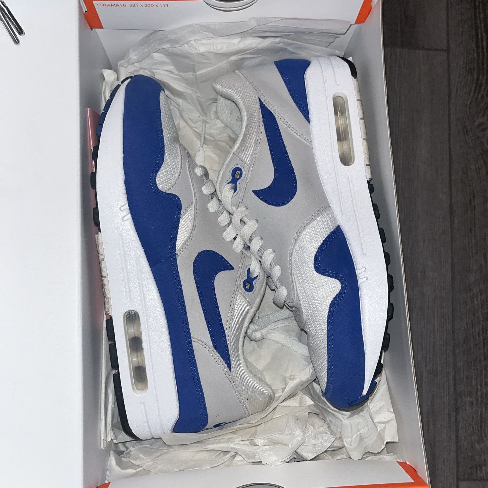 Nike Nike air max 1 anniversary Royal (2017) Size US 6.5 / EU 39-40 - 1 Thumbnail