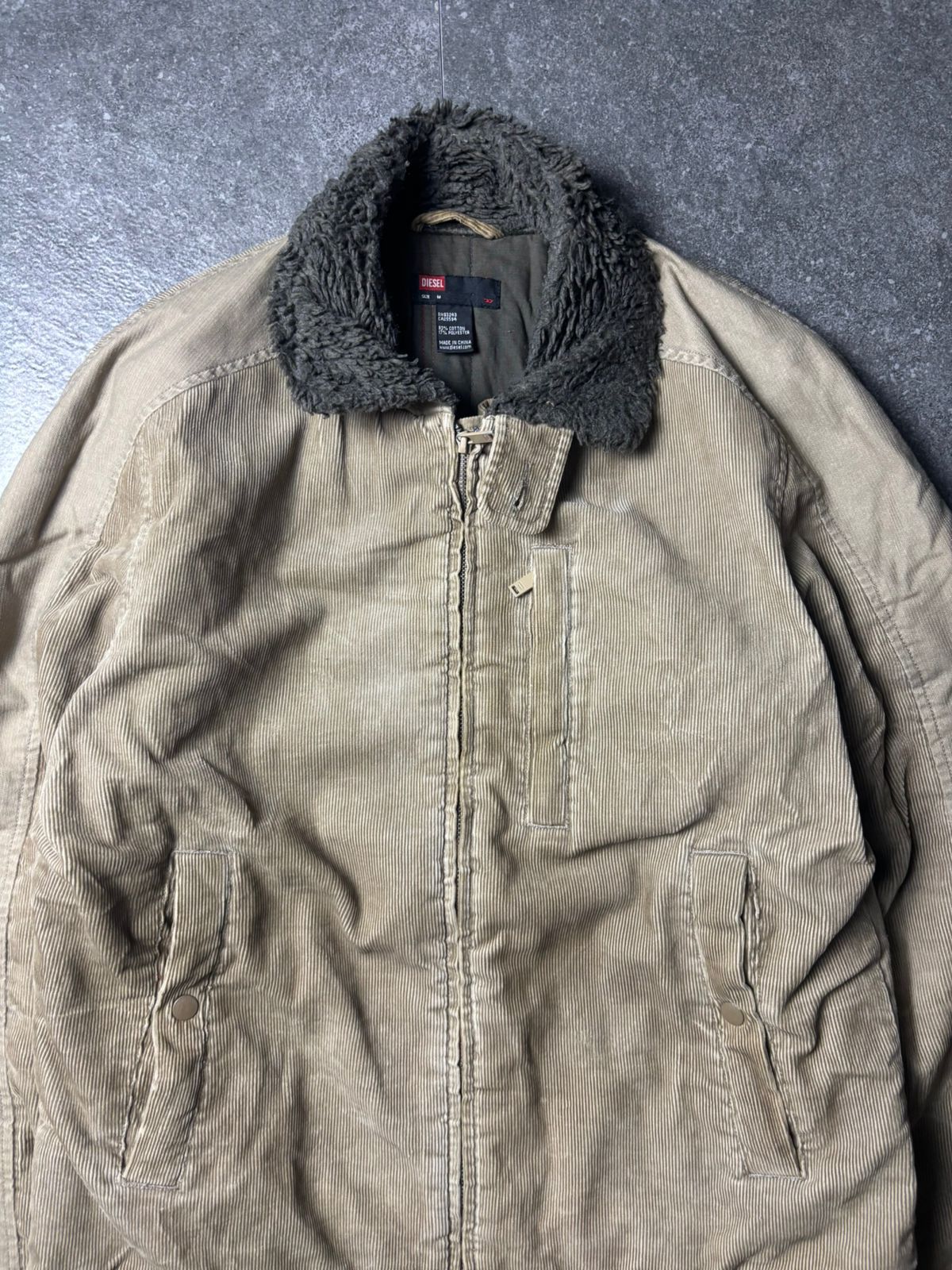 Diesel 2000s Diesel Corduroy Biker Jacket Size US L / EU 52-54 / 3 - 2 Thumbnail
