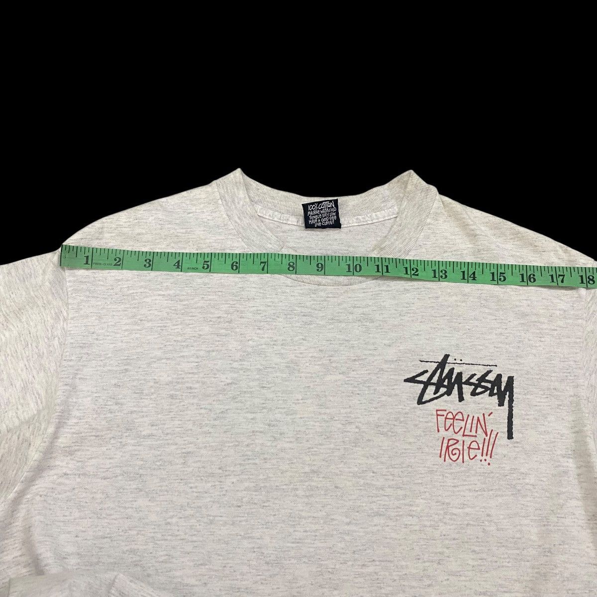 Stussy × Vintage Vintage 90s Stussy Rasta L Size Grey Colour Single Stitch Size US L / EU 52-54 / 3 - 14 Thumbnail