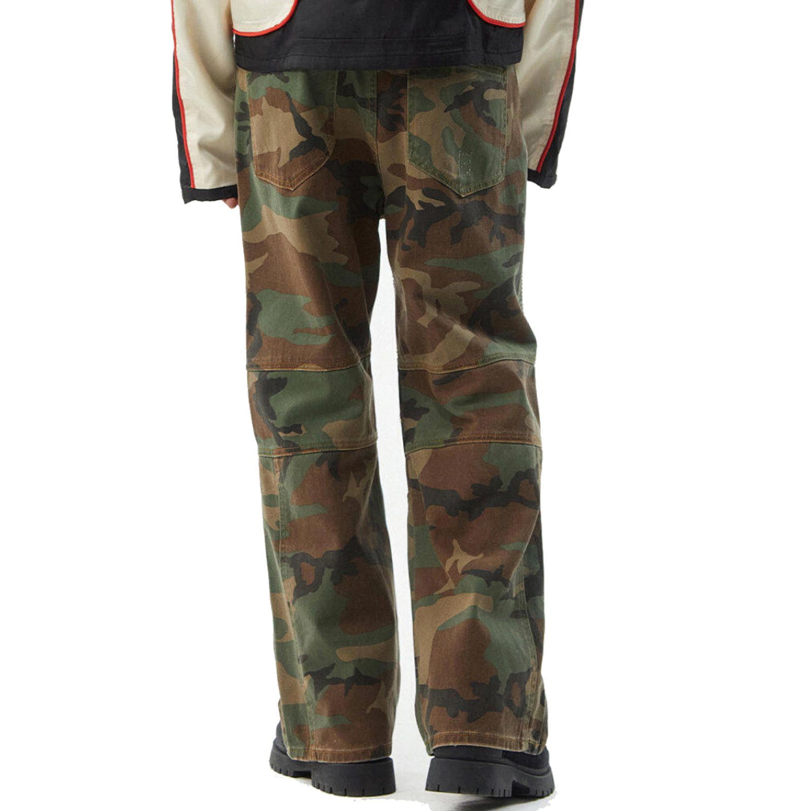 Vintage Combat Ribbed Camo Denim Jeans Size US 32 / EU 48 - 3 Thumbnail