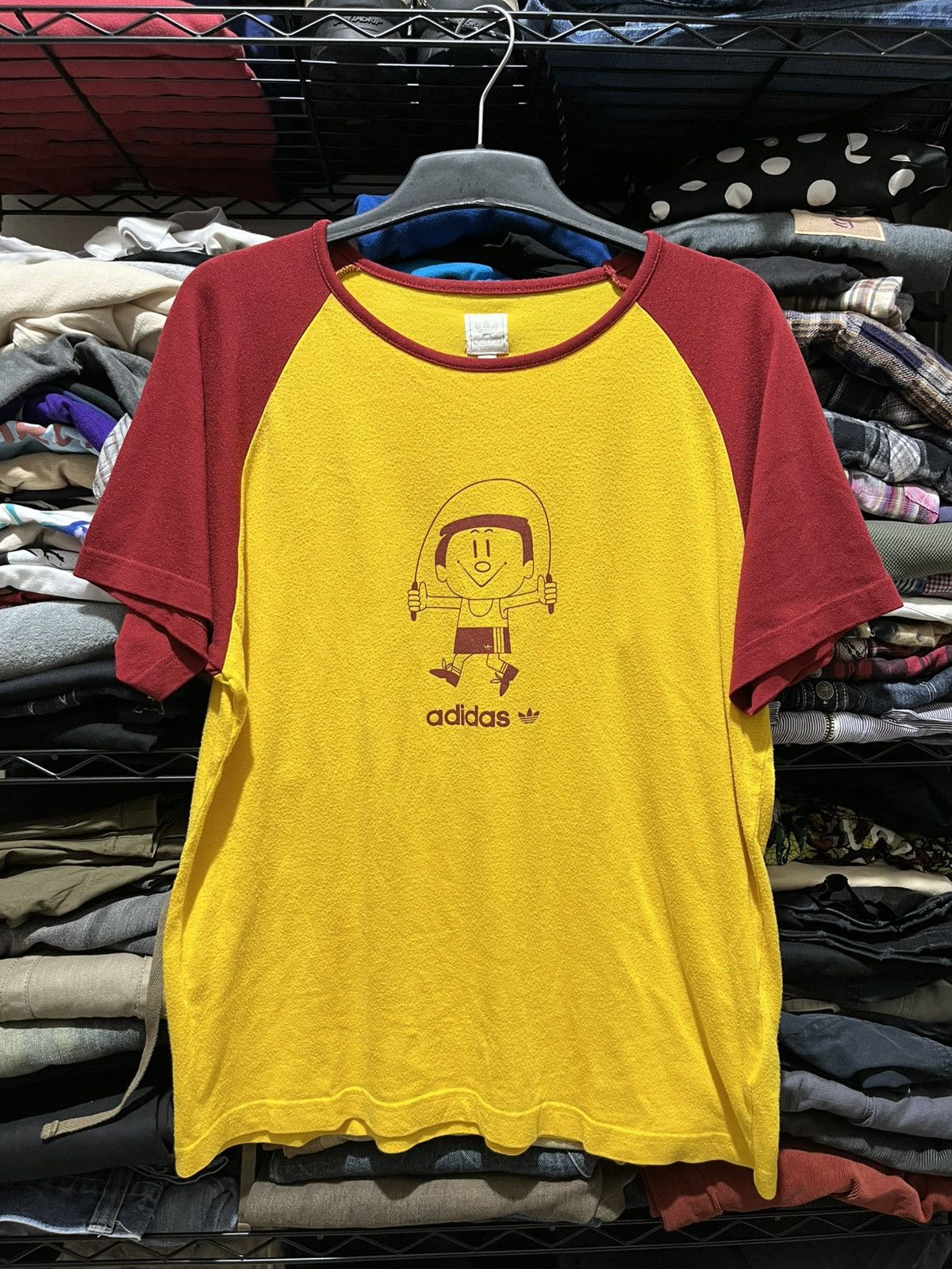 Adidas Vintage Adidas Tee Size US L / EU 52-54 / 3 - 1 Thumbnail
