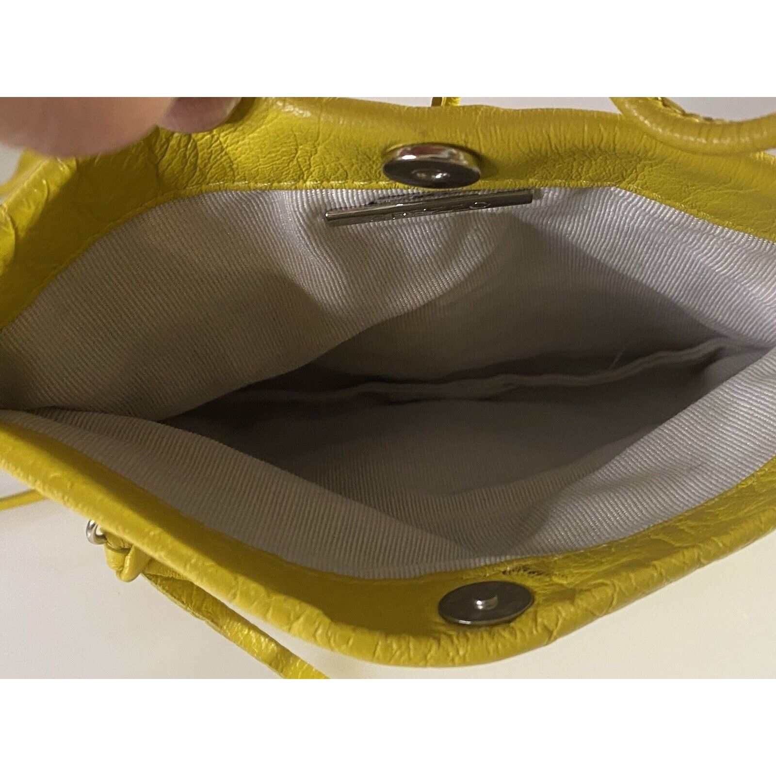 Vintage Arezzo Yellow Leather Small Crossbody Shoulder Bag Clutch Ad Size ONE SIZE - 17 Thumbnail